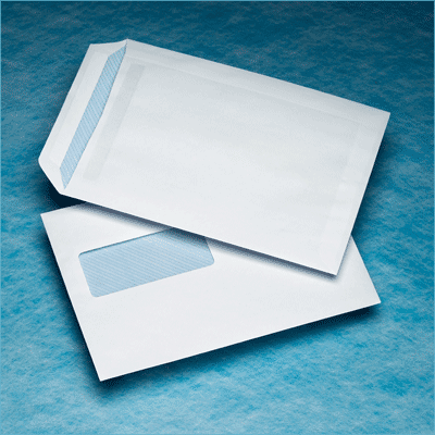 500 C5 229x162mm 45x90 Window 20Left 60Up White 90gsm Self Seal Pocket Envelopes (opens on the short side)